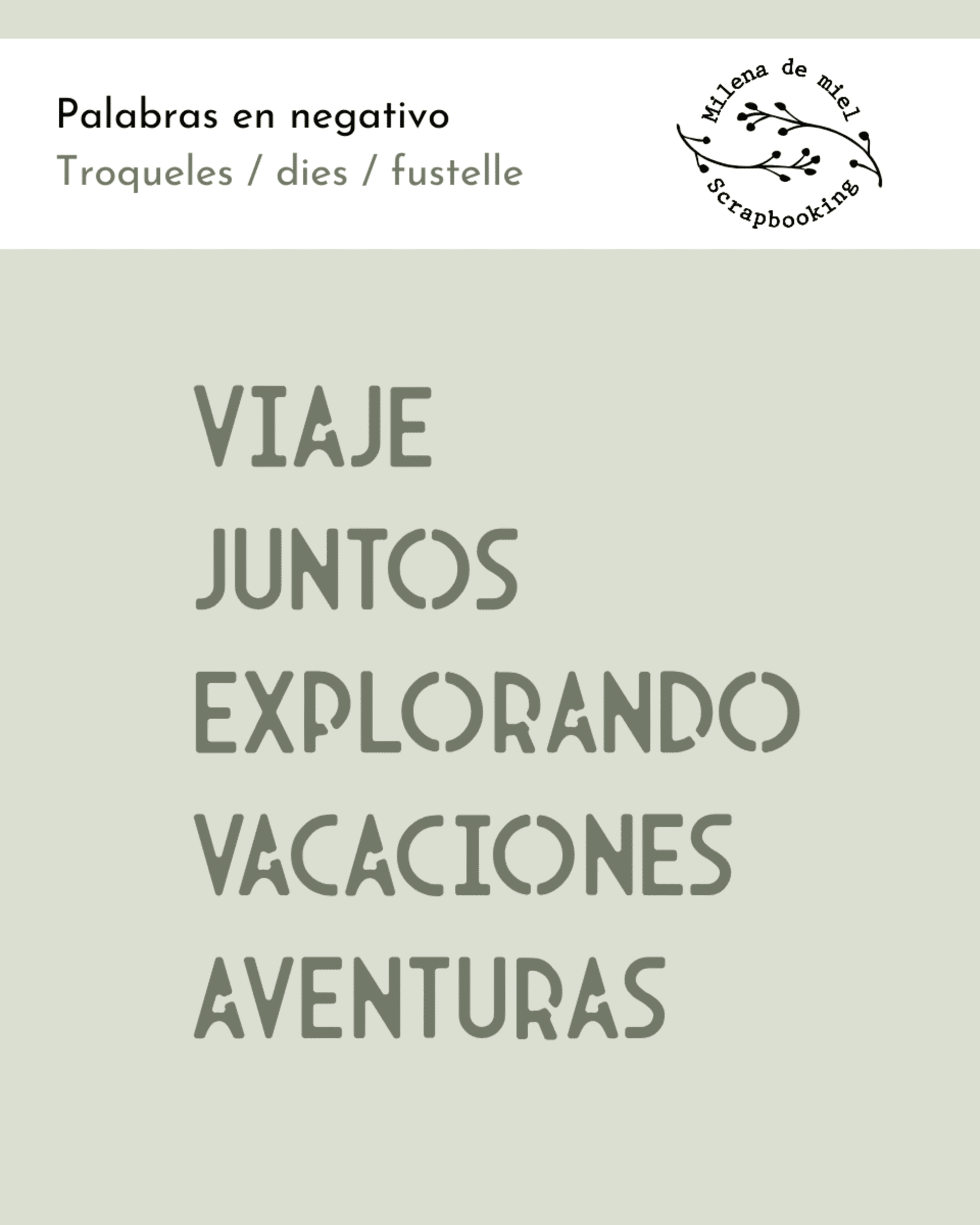 Troquel palabras en negativo - 1